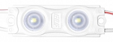 Модуль светодиодный ELF 2SMD диод 2835, с линзой, 160гр.,12В, IP 65, STD, холодный белый