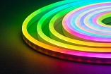 NeonLine ELF интерьерный, боковой изгиб, 12В, IP20,  6мм, 5м, RGB управляемый (IC WS2811)