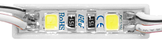 Модуль светодиодный ELF Ultra, 2SMD диода 2835, 0.24Вт, 120гр.,12В,  IP65, белый