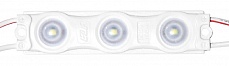 Модуль светодиодный ELF 3SMD диод 2835, с линзой, 160гр.,12В, IP 65, STD, холодный белый
